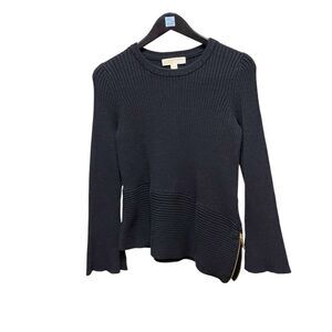 🌟70% OFF🌟Michael Kors Uneven One Side Zip Black Sweater